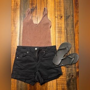 Ribbed stretchy body suit